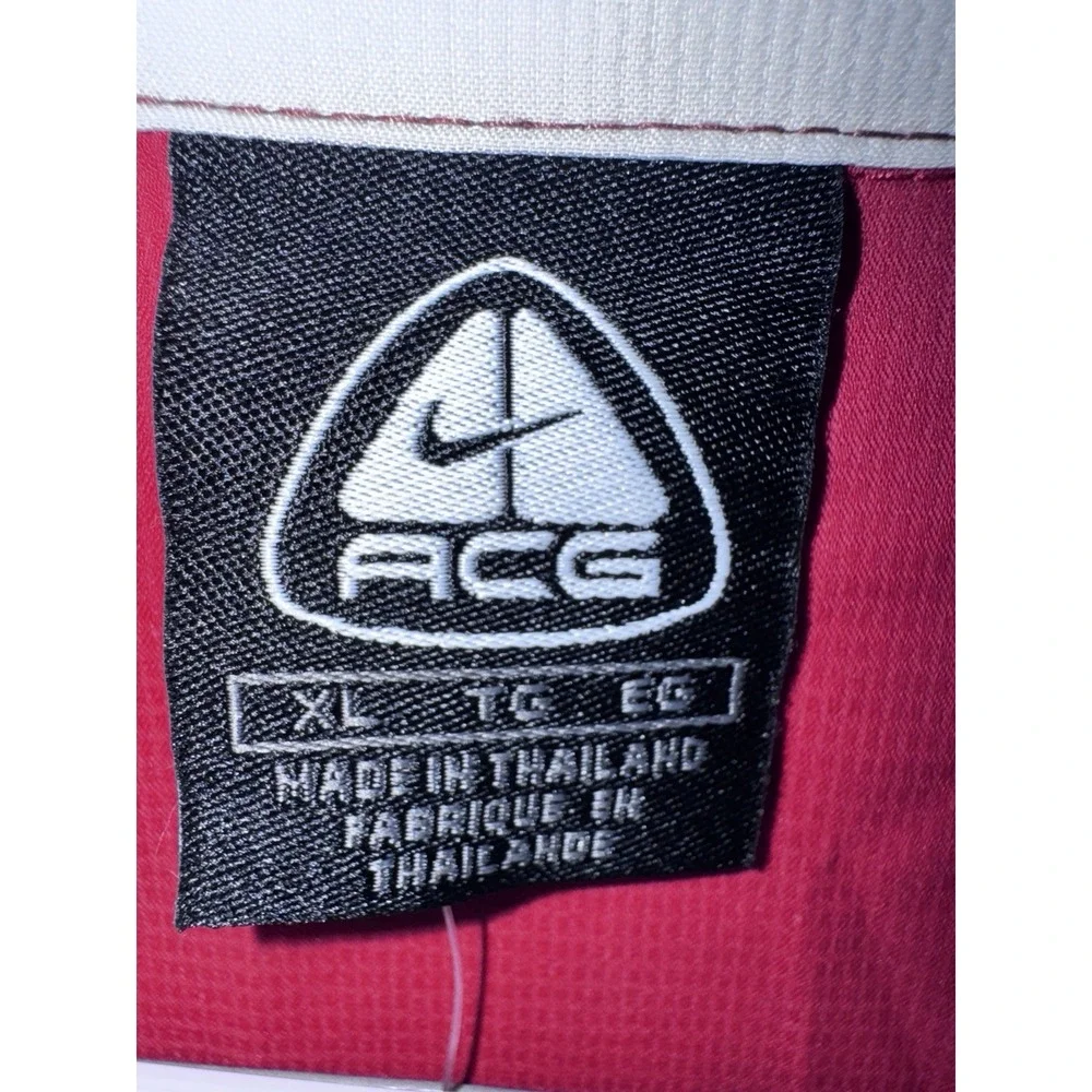 VTG New  NIKE MEN ACG TRAIL SNACKS STORM-FIT Jacket Red And Grey XL NWT‎